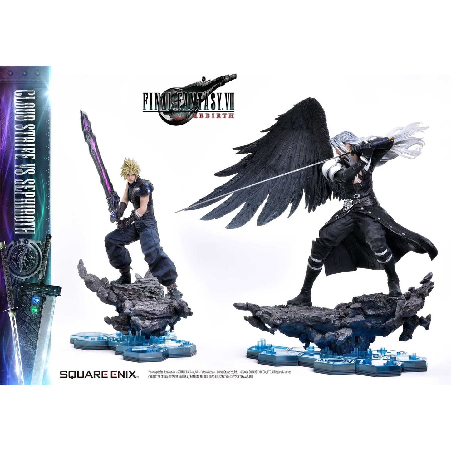 CLOUD STRIFE & SEPHIROTH SET 2 ESTATUAS 68 / 69 CM FINAL FANTASY VII REBIRTH MASTERLINE 1/4 SCALE