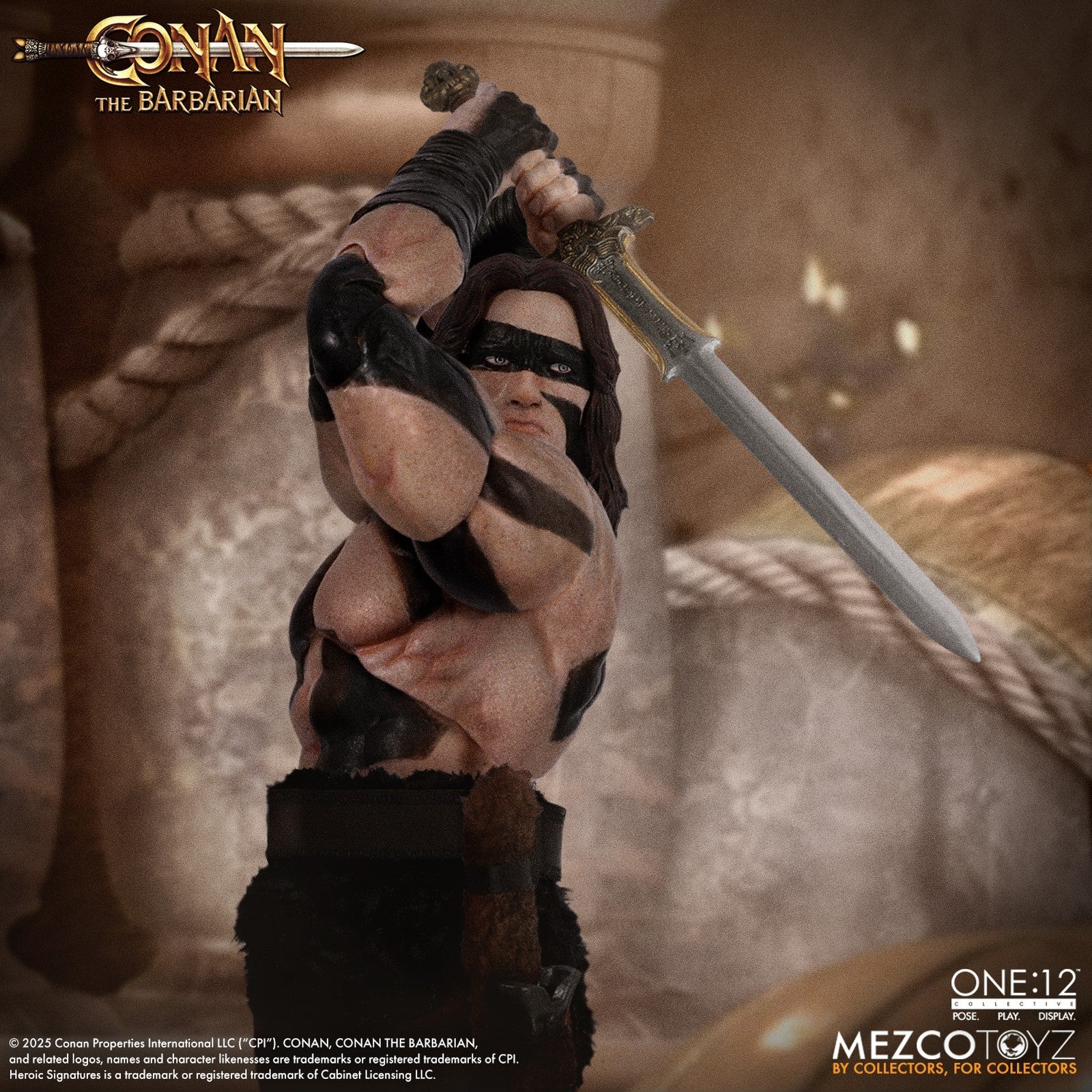 CONAN WAR PAINT EDITION FIGURA 16 CM CONAN THE BARBARIAN 1982 ONE 12 COLLECTIVE