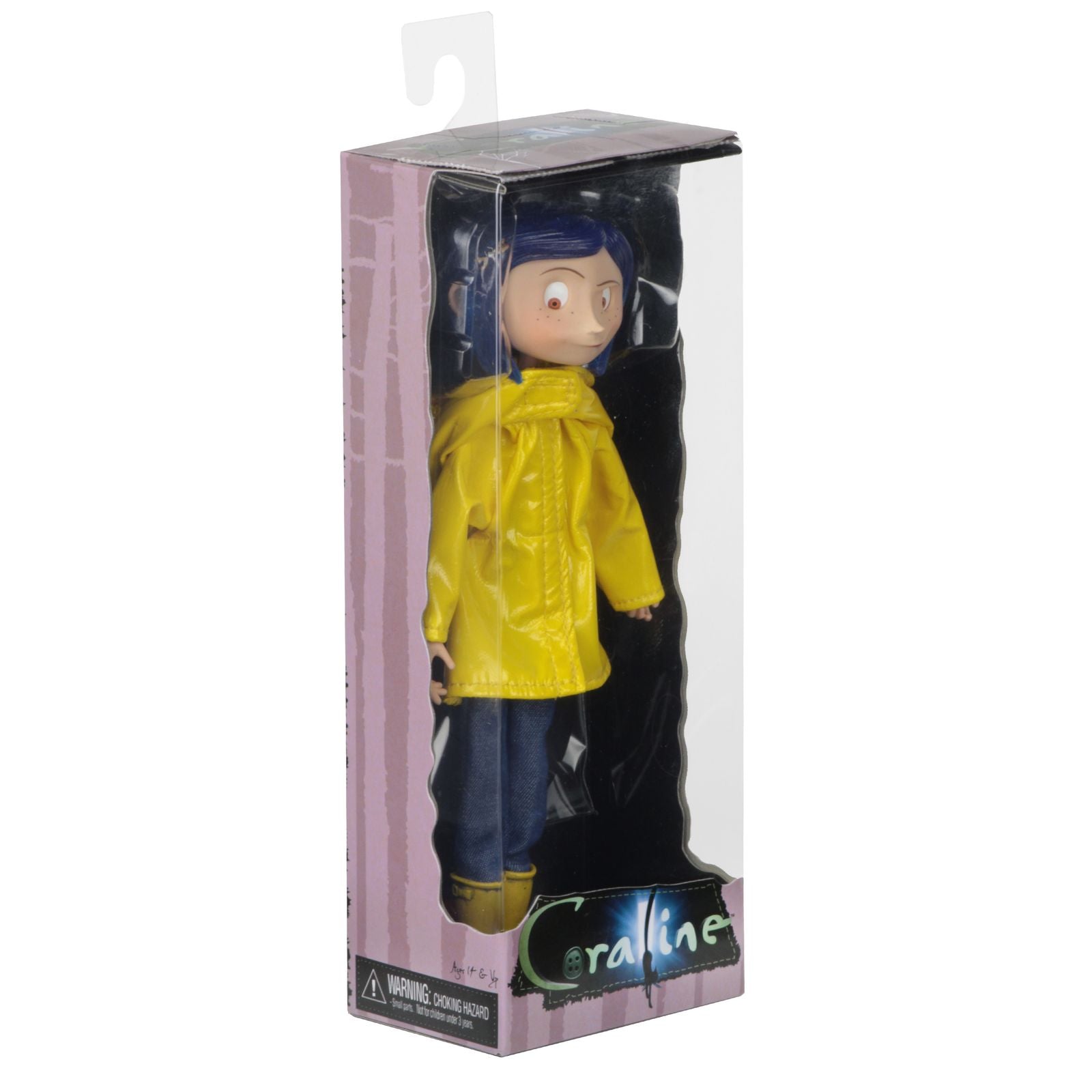 CORALINE RAIN COAT VERSION FIGURA 18 CM CORALINE BENDY FASHION DOLL RE-RUN