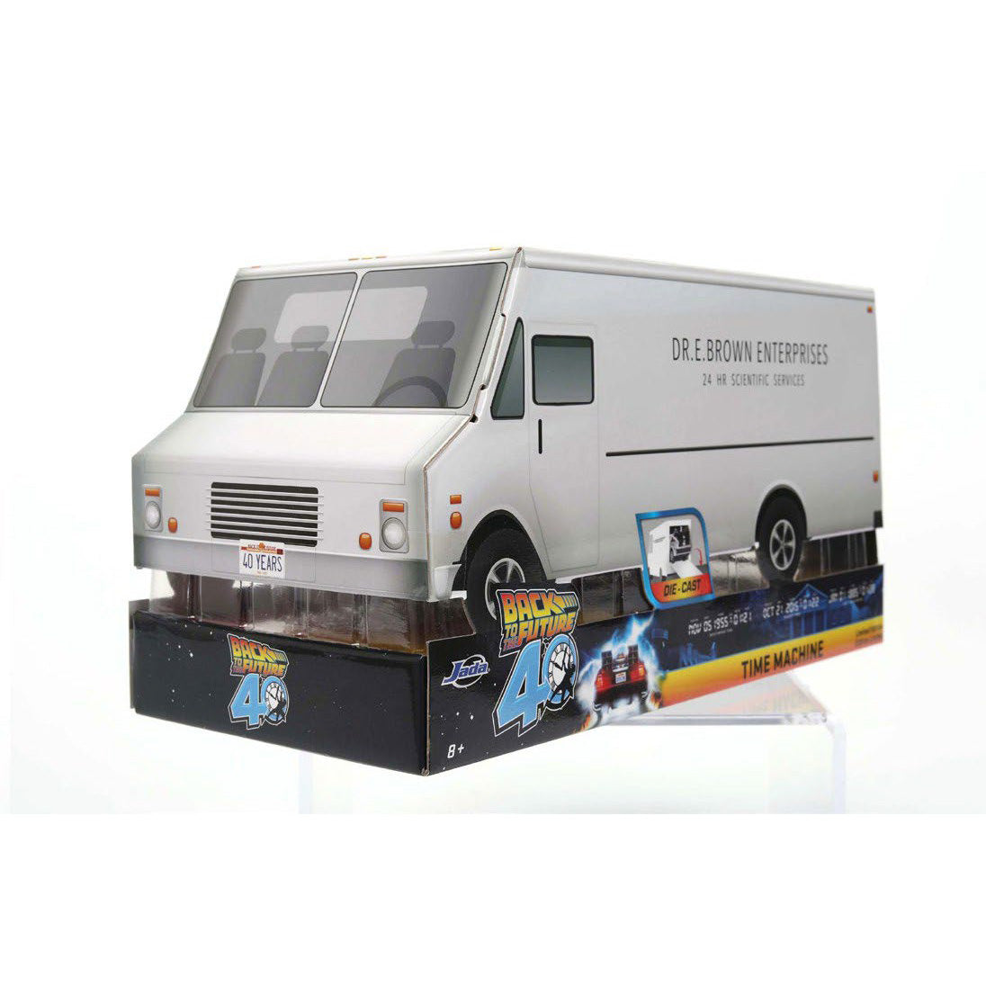DELOREAN 40 ANIVERSARIO VEHICULO 1/24 BACK TO THE FUTURE SCALE HOLLYWOOD RIDES