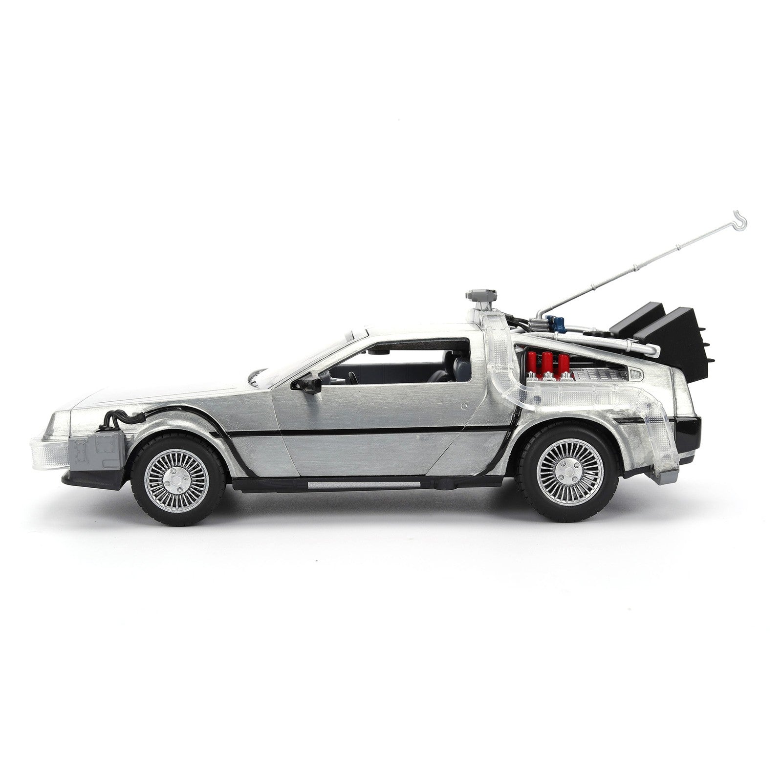 DELOREAN 40 ANIVERSARIO VEHICULO 1/24 BACK TO THE FUTURE SCALE HOLLYWOOD RIDES
