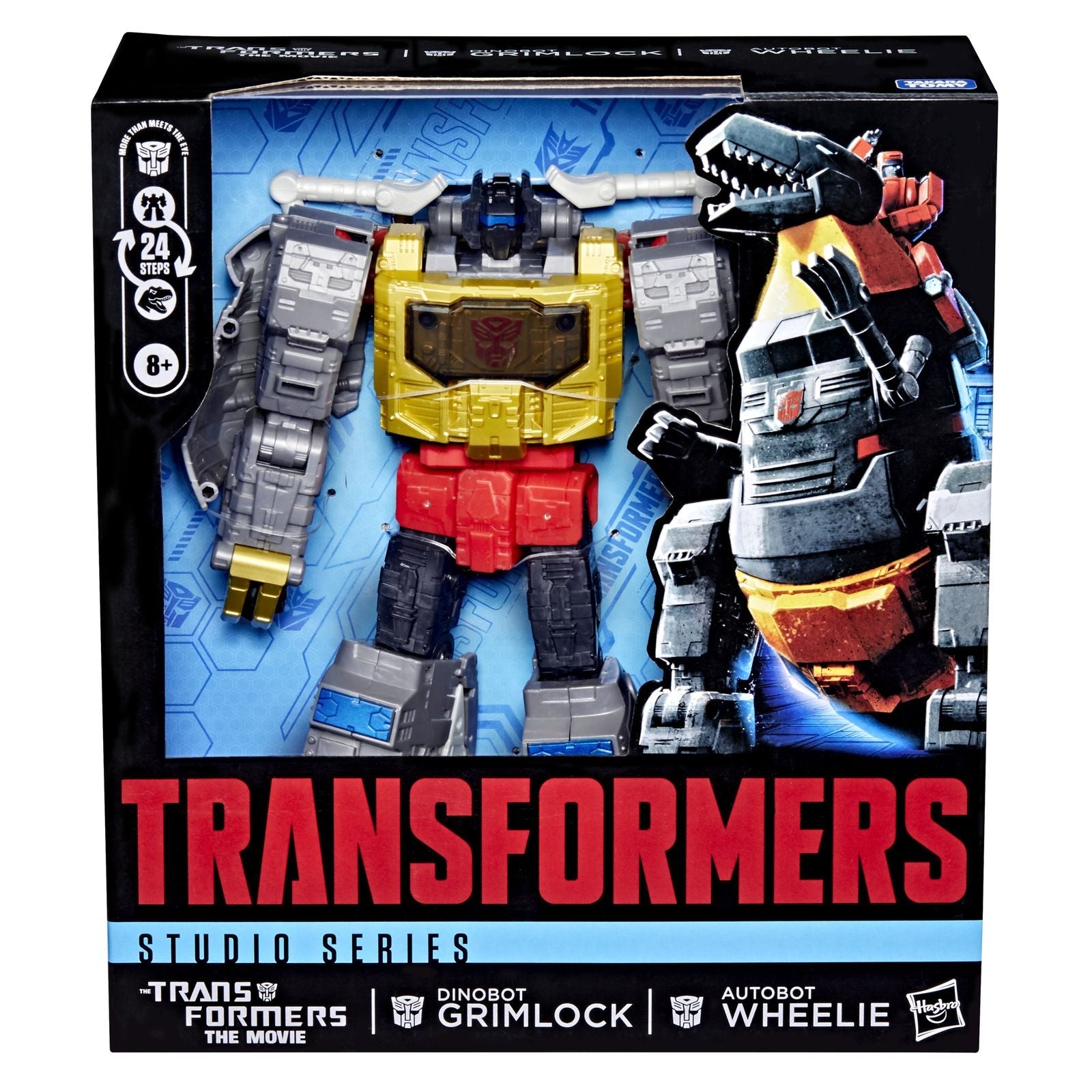 DINOBOT GRIMLOCK & AUTOBOT WHEELIE LEADER CLASS FIGURA 21,5 CM TRANSFORMERS: THE MOVIE STUDIO SERIES