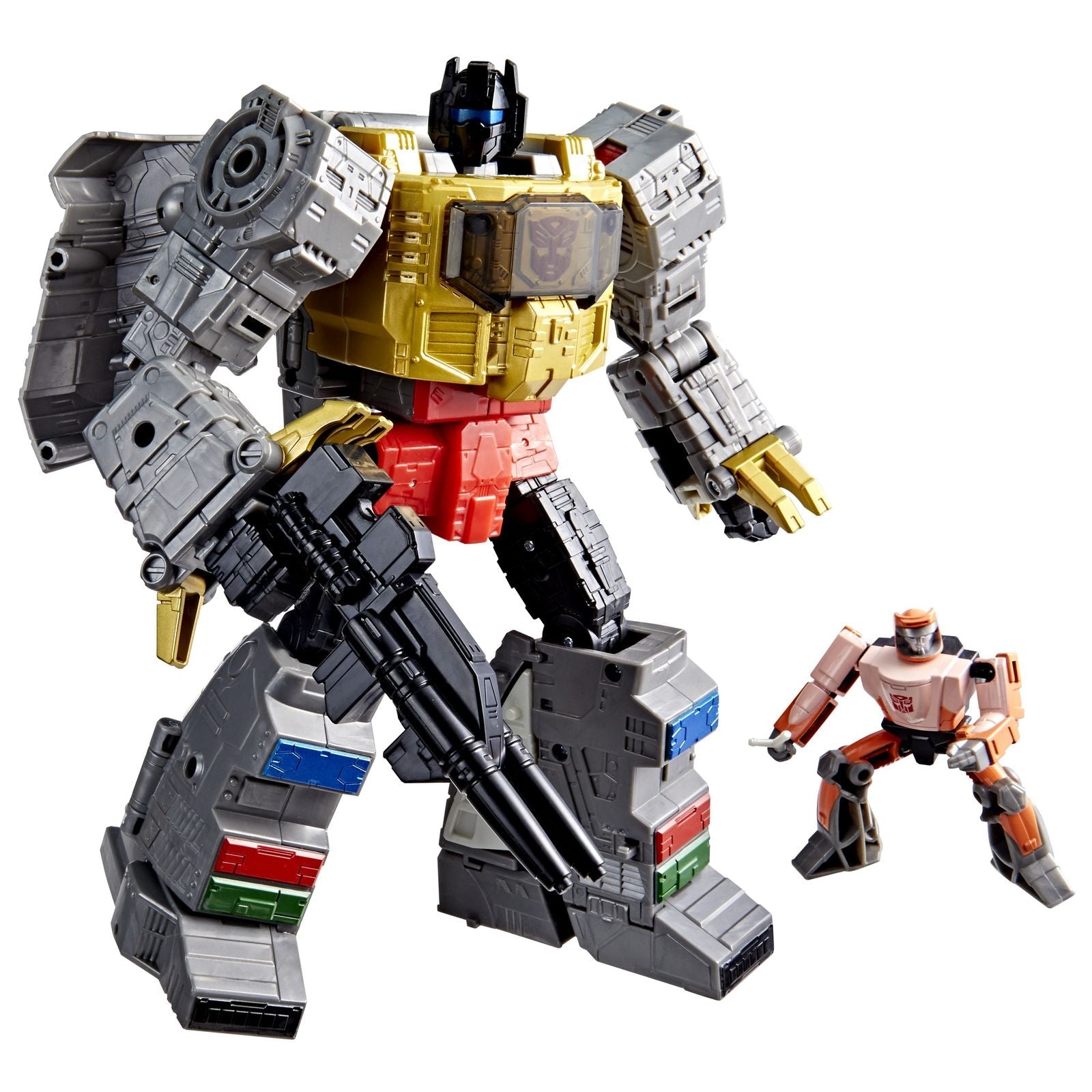 DINOBOT GRIMLOCK & AUTOBOT WHEELIE LEADER CLASS FIGURA 21,5 CM TRANSFORMERS: THE MOVIE STUDIO SERIES