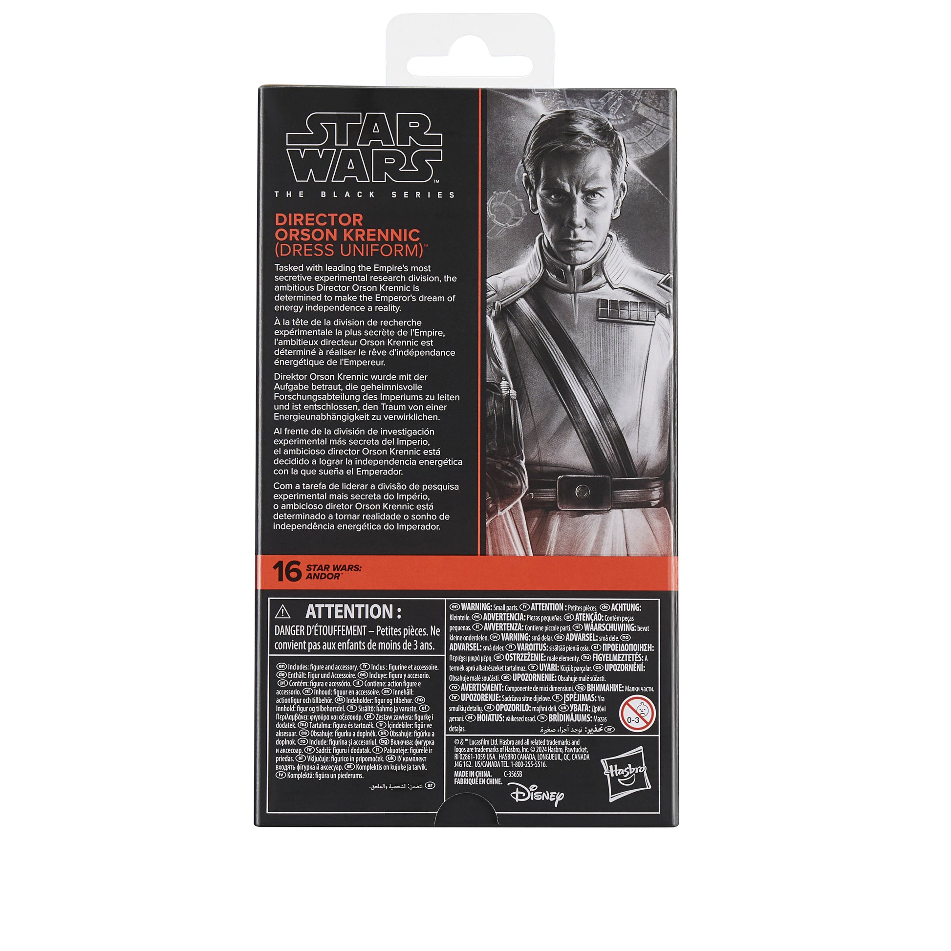 DIRECTOR ORSON KRENNIC (DRESS UNIFORM) FIGURA 15 CM STAR WARS: ANDOR THE BLACK SERIES