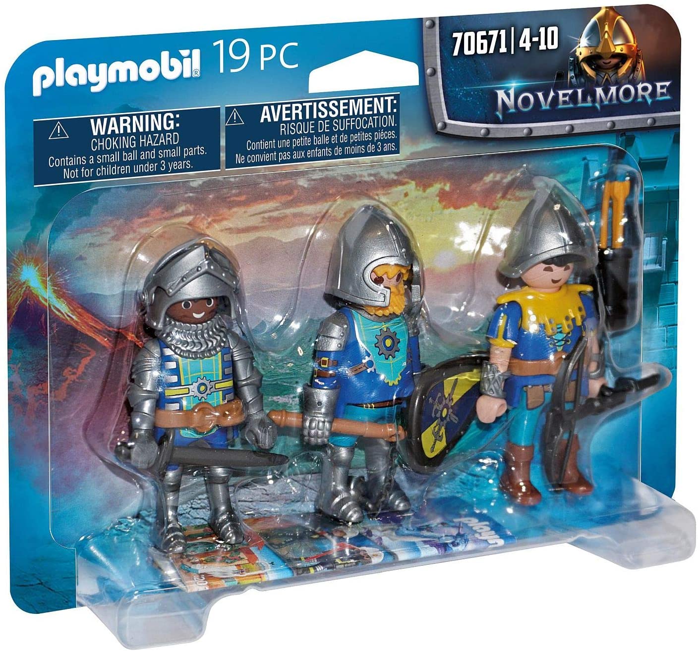 Playmobil set de 3 caballeros de novelmore