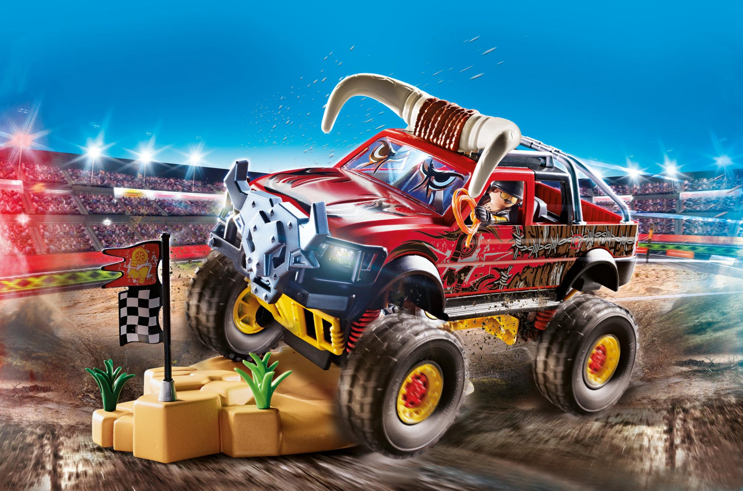 PLAYMOBIL STUNTSHOW MONSTER TRUCK HORNED