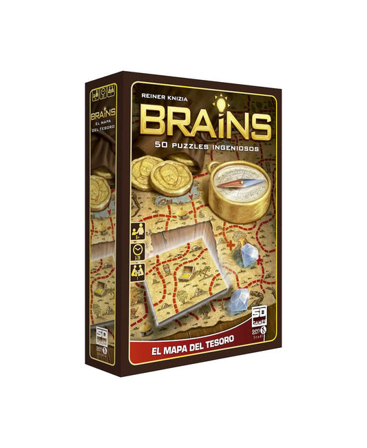 JUEGO DE MESA BRAINS MAPA DEL TESORO PEGI 8