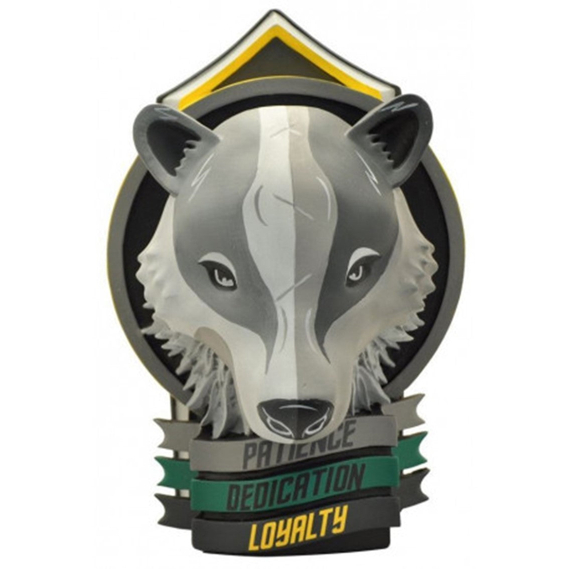 FIGURA PLASTOY HARRY POTTER BLASON HUFFLEPUFF RESINA 21 CM COLLECTOR FIGURE