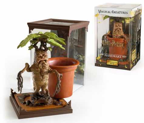 Figura the noble collection harry potter criaturas magicas nº 17 mandragora