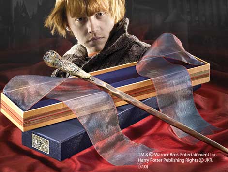 Replica the noble collection harry potter varita de ron weasley