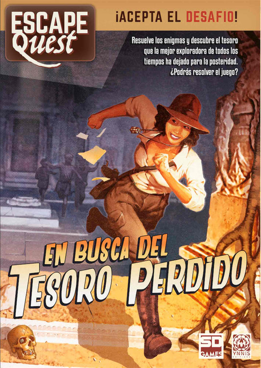 Juego de mesa escape quest 1: en busca del tesoro perdido formato libro pegi 12