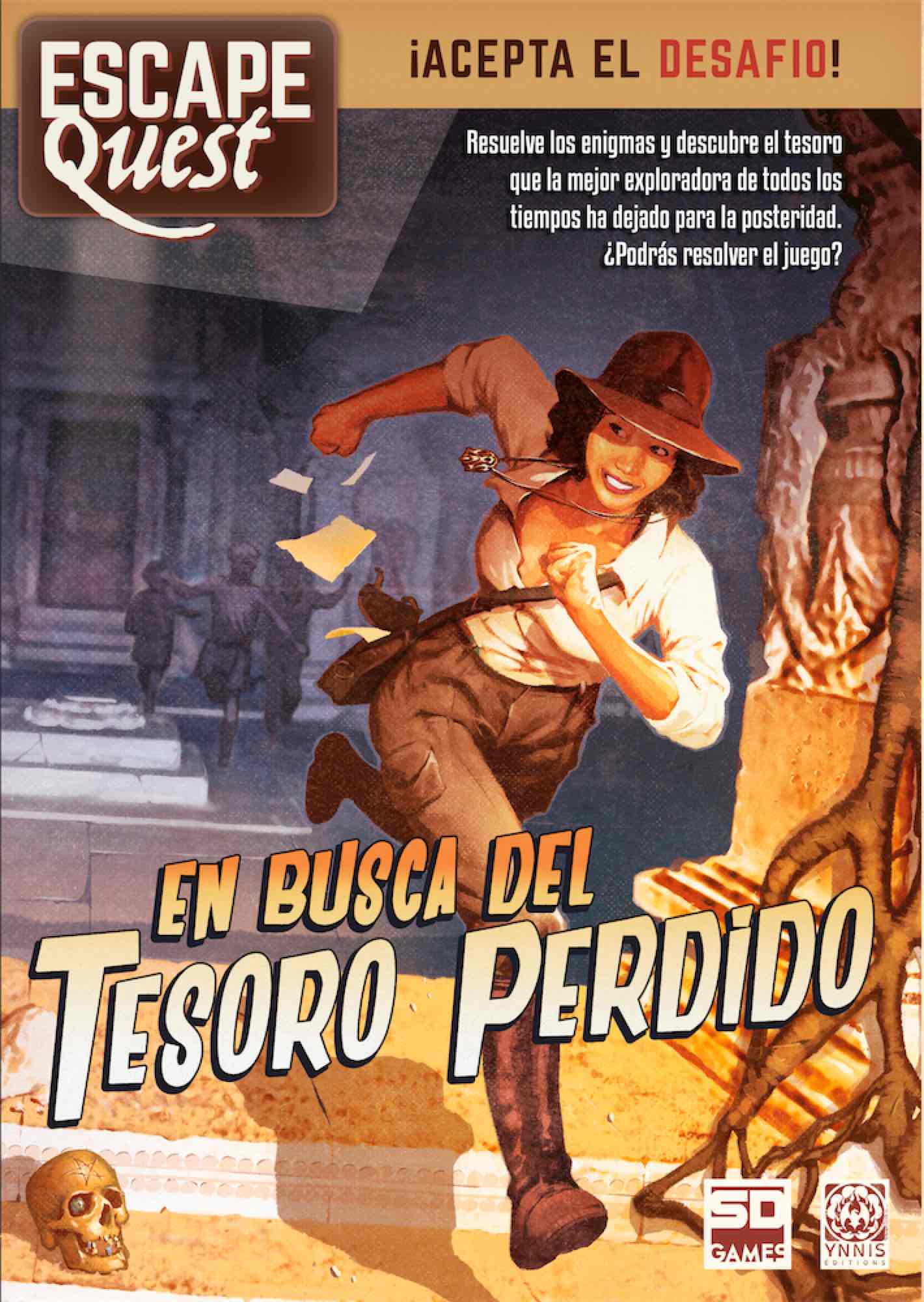 JUEGO DE MESA ESCAPE QUEST 1: EN BUSCA DEL TESORO PERDIDO FORMATO LIBRO PEGI 12