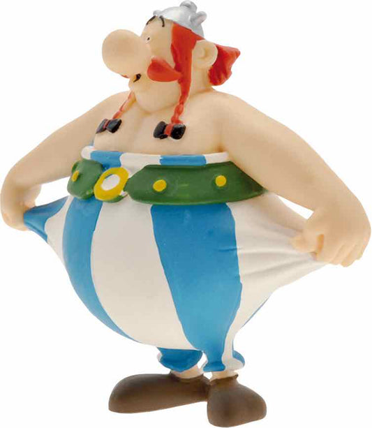 Figura plastoy asterix & obelix obelix sujetandose el pantalon pvc