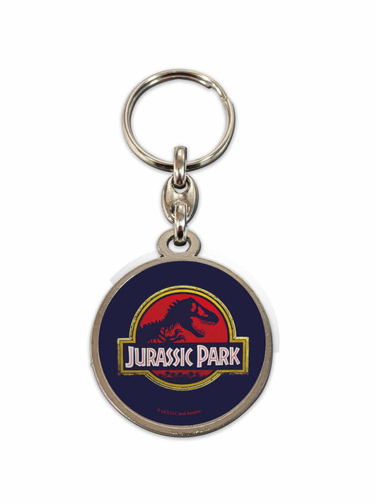 LLAVERO REDONDO LOGO PELICULA JURASSIC PARK