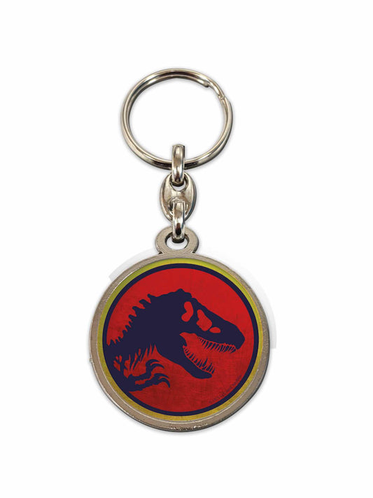 LLAVERO REDONDO LOGO JURASSIC PARK