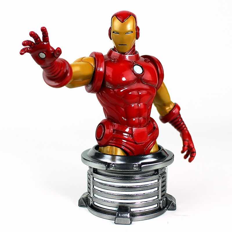 Figura busto semic studios marvel iron man invencible escala 1 - 6