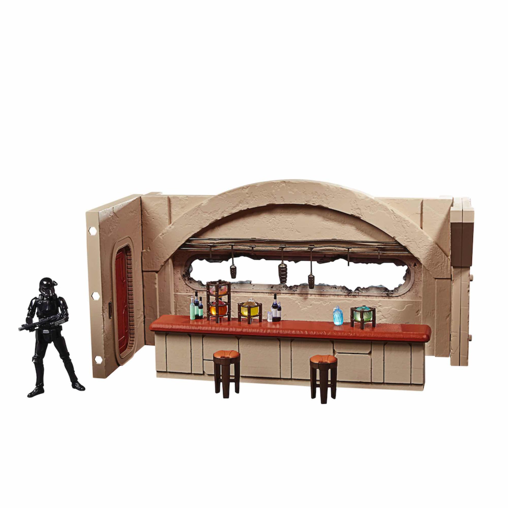 SET NEVARRO CANTINA + FIGURA HASBRO 9 -5 CM DEATH TROOPER THE MANDALORIAN STAR WARS VINTAGE F39025 - Z POP Toys