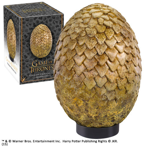 RÉPLICA THE NOBLE COLLECTION JUEGO DE TRONOS HUEVO DE DRAGON VISERION 20.32 CM - Z POP Toys