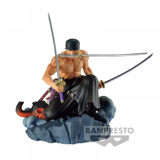 Figura banpresto one piece dioramatic roronoa zoro the brush