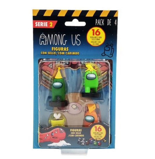 FIGURAS AMONG US S2 CAJA PACK 4