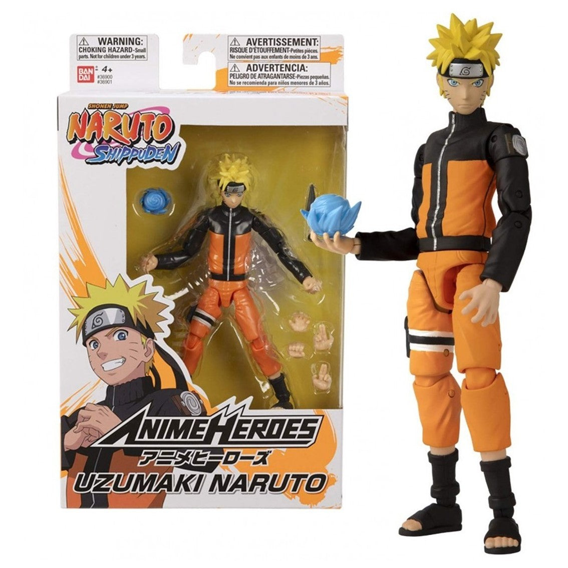FIGURA BANDAI ANIME HEROES NARUTO -  NARUTO
