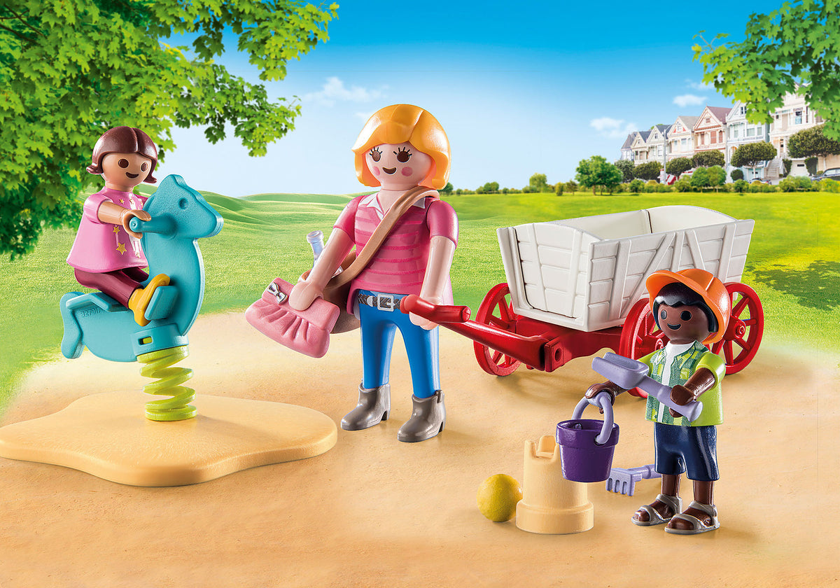 PLAYMOBIL STARTER PACK EDUCADORA CON CARRITO
