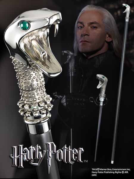 REPLICA THE NOBLE COLLECTION HARRY POTTER LUCIUS MALFOY BASTON CON VARITA OCULTA 116 CM - Z POP Toys