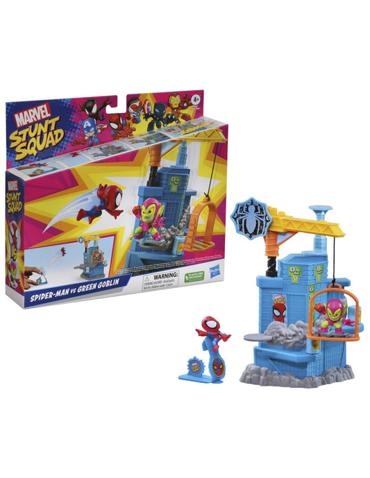 SET DE JUEGO HASBRO MARVEL STUNT SQUAD CRANE SMASH