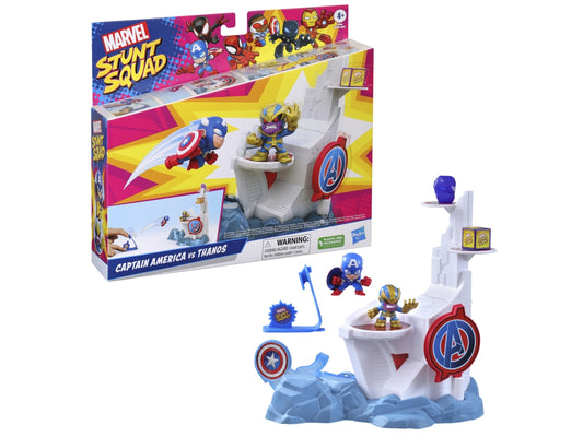SET DE JUEGO HASBRO MARVEL STUNT SQUAD TOWER SMASH