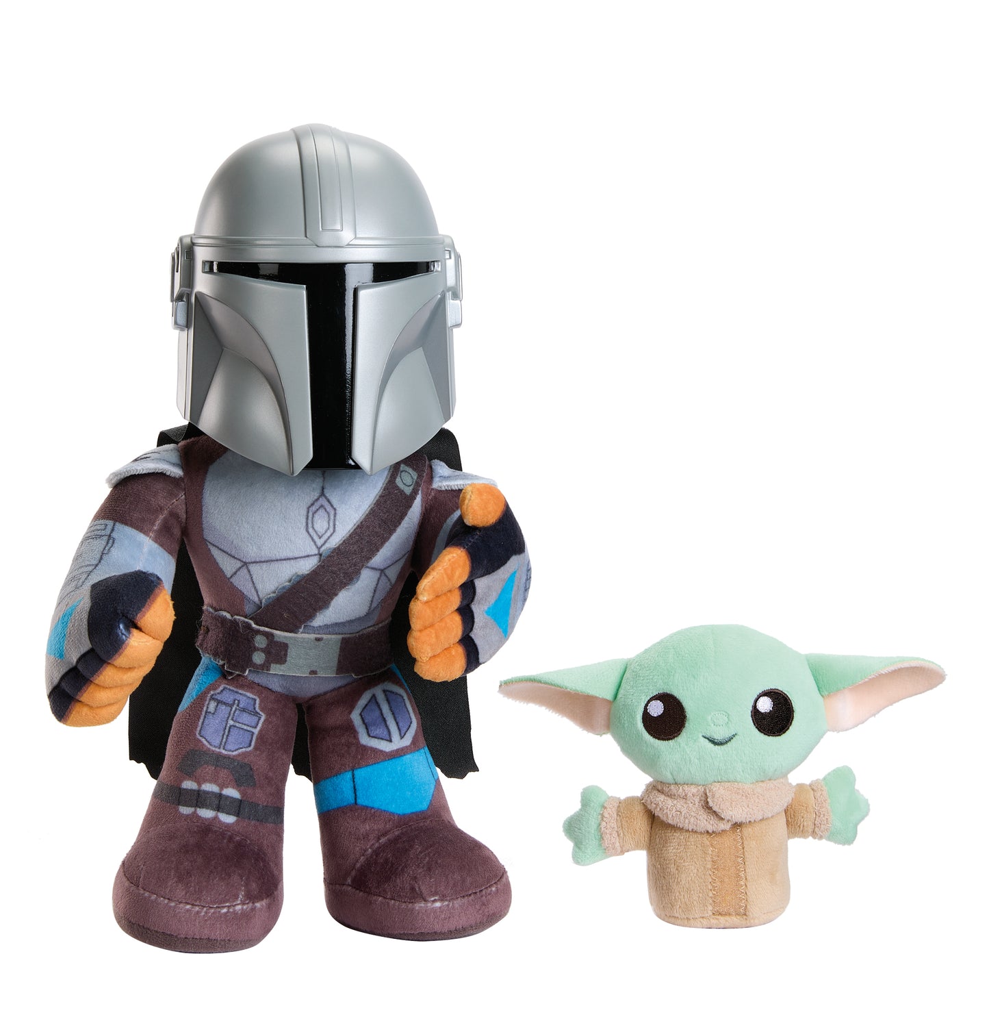 Peluche mattel star wars clan de dos mandalorian y grogu