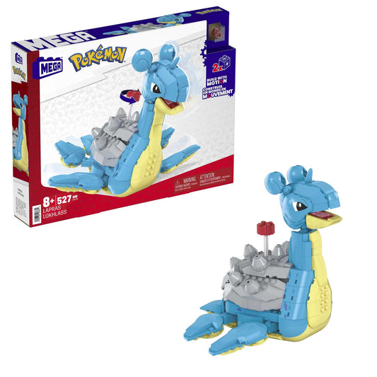 FIGURA MATTEL MEGA CONSTRUX POKEMON LAPRAS 527 PIEZAS - Z POP Toys