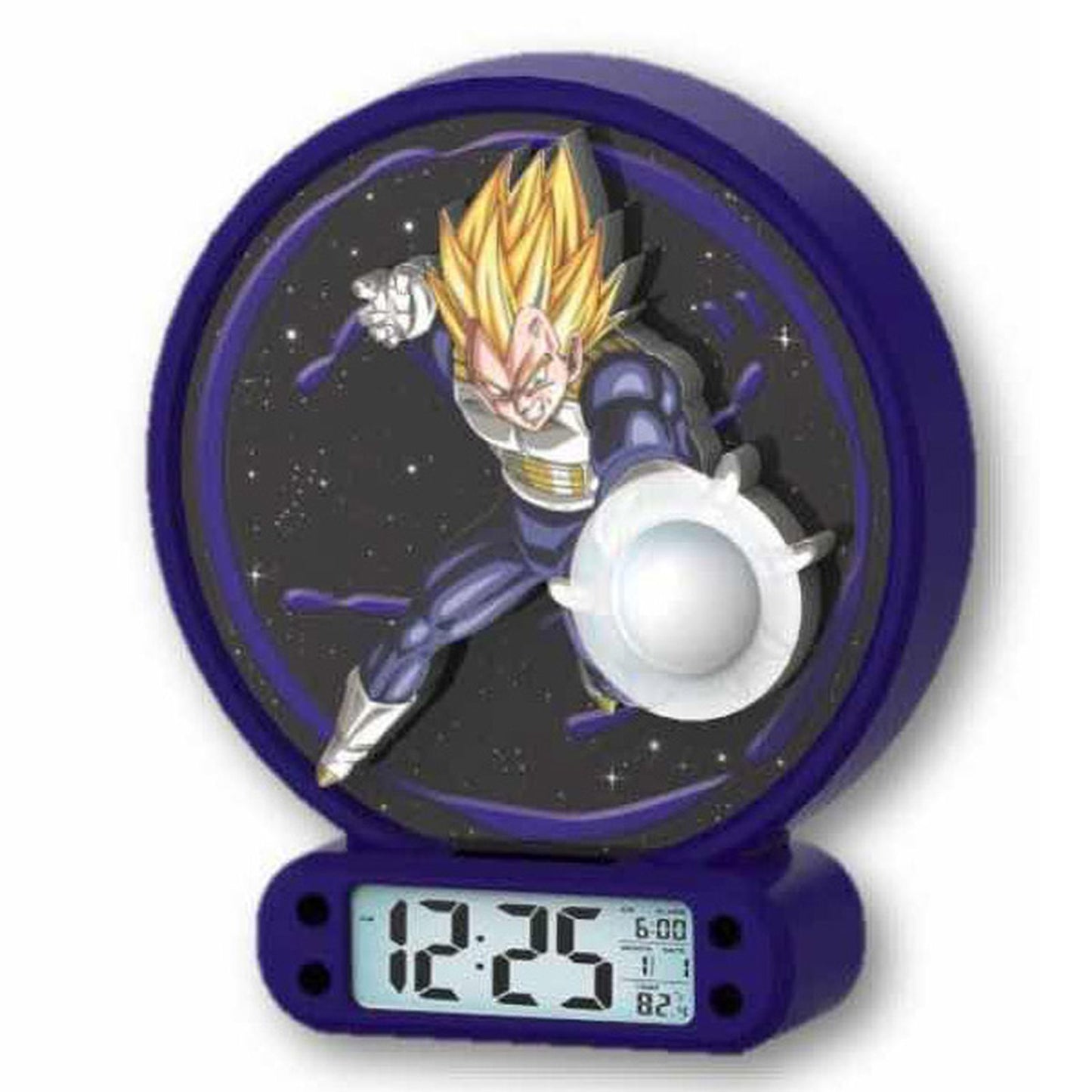 RELOJ DESPERTADOR LUZ DRAGON BALL Z VEGETA