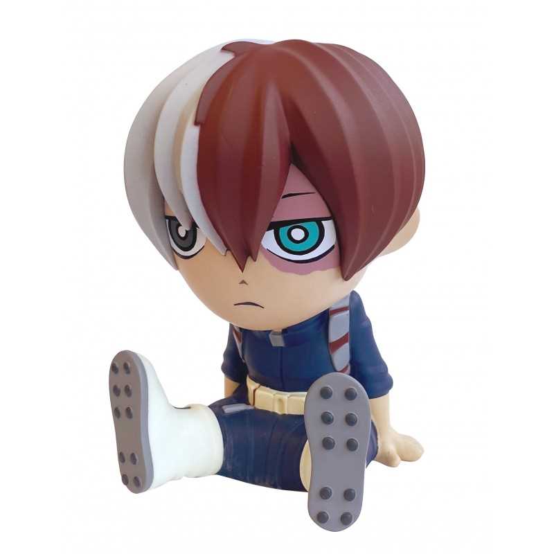 FIGURA HUCHA PLASTOY MY HERO ACADEMIA SHOTO TODOROKI TIRELIRE RE - RUN 18CM