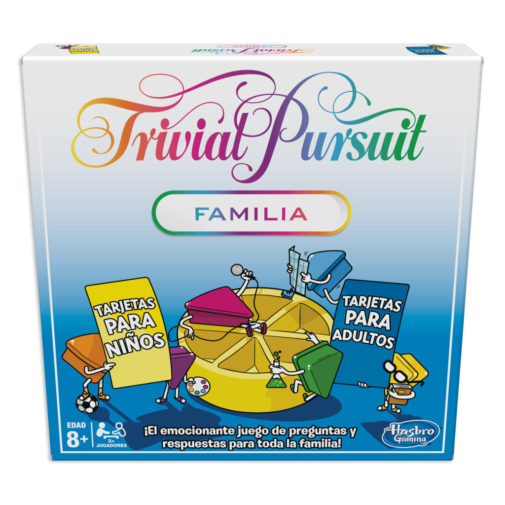 JUEGO DE MESA TRIVIAL EDICIÓN FAMILIA -  ESPAÑOL - Z POP Toys