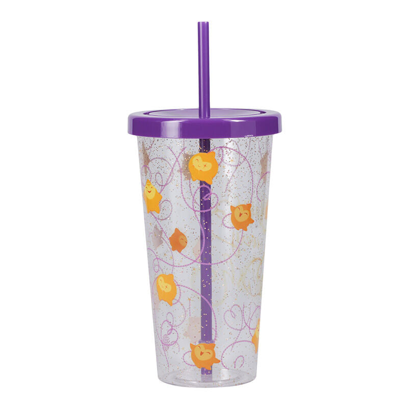 Vaso con pajita paladone wish