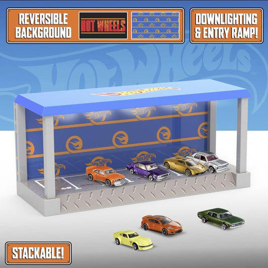VITRINA EXPOSITOR CON LUZ PALADONE HOT WHEELS