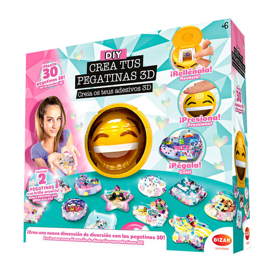 CREA TUS PEGATINAS 3D - Z POP Toys