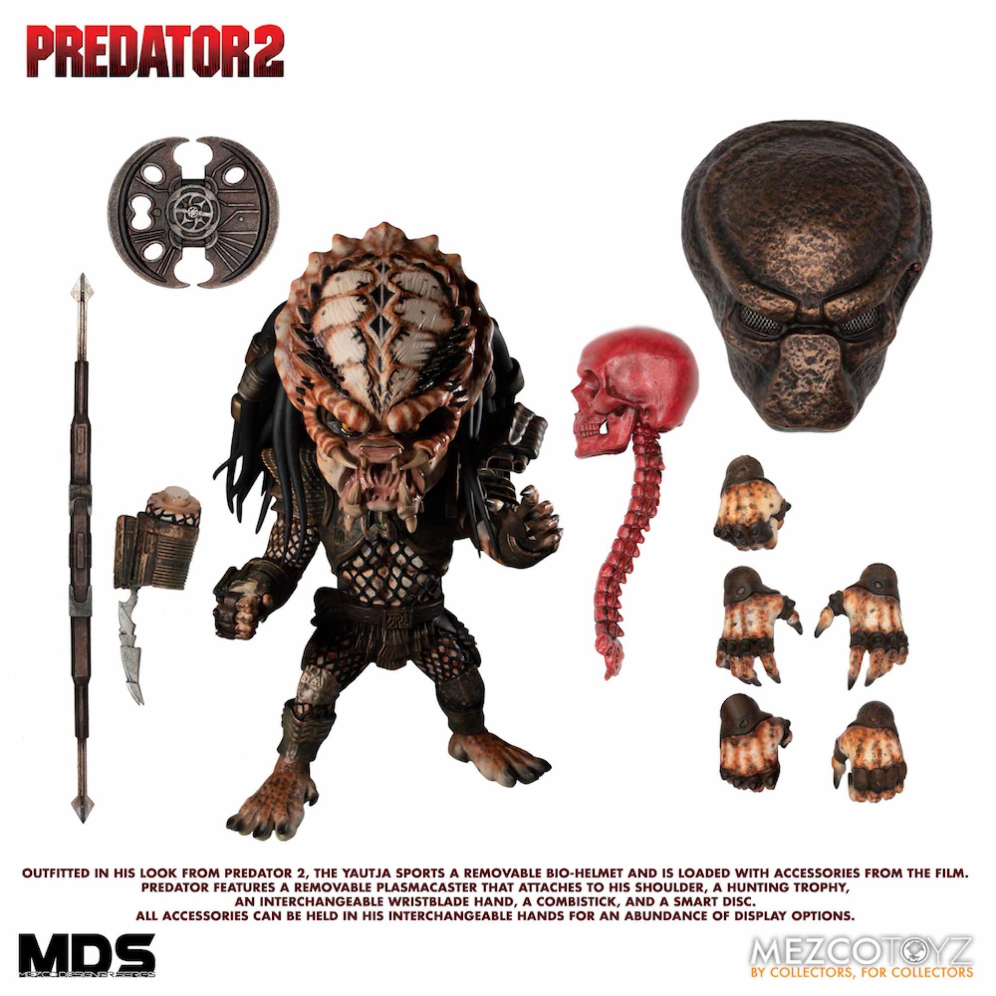 FIGURA MEZCO TOYZ CINE PREDATOR MDS PREDATOR 2 DELUXE CITY HUNTER DESIGNER SERIES - Z POP Toys