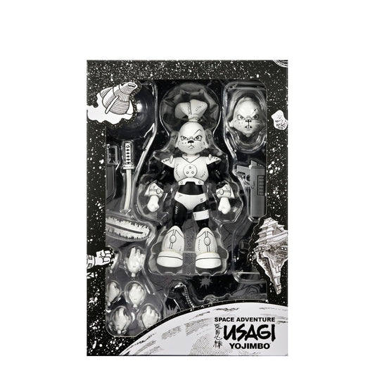 FIGURA NEGA USAGI YOJIMBO SPACE USAGI YOJIMBO BLACK & WHITE VER. SCALE ACTION 18CM
