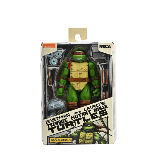 FIGURA NECA TEENAGE MUTANT NINJA TURTLES MIRAGE COMICS MICHELANGELO SCALE ACTION 18CM