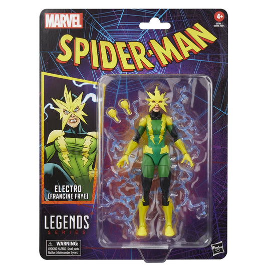 ELECTRO (FRANCINE FRYE) FIGURA 15 CM SPIDER-MAN MARVEL LEGENDS SERIES