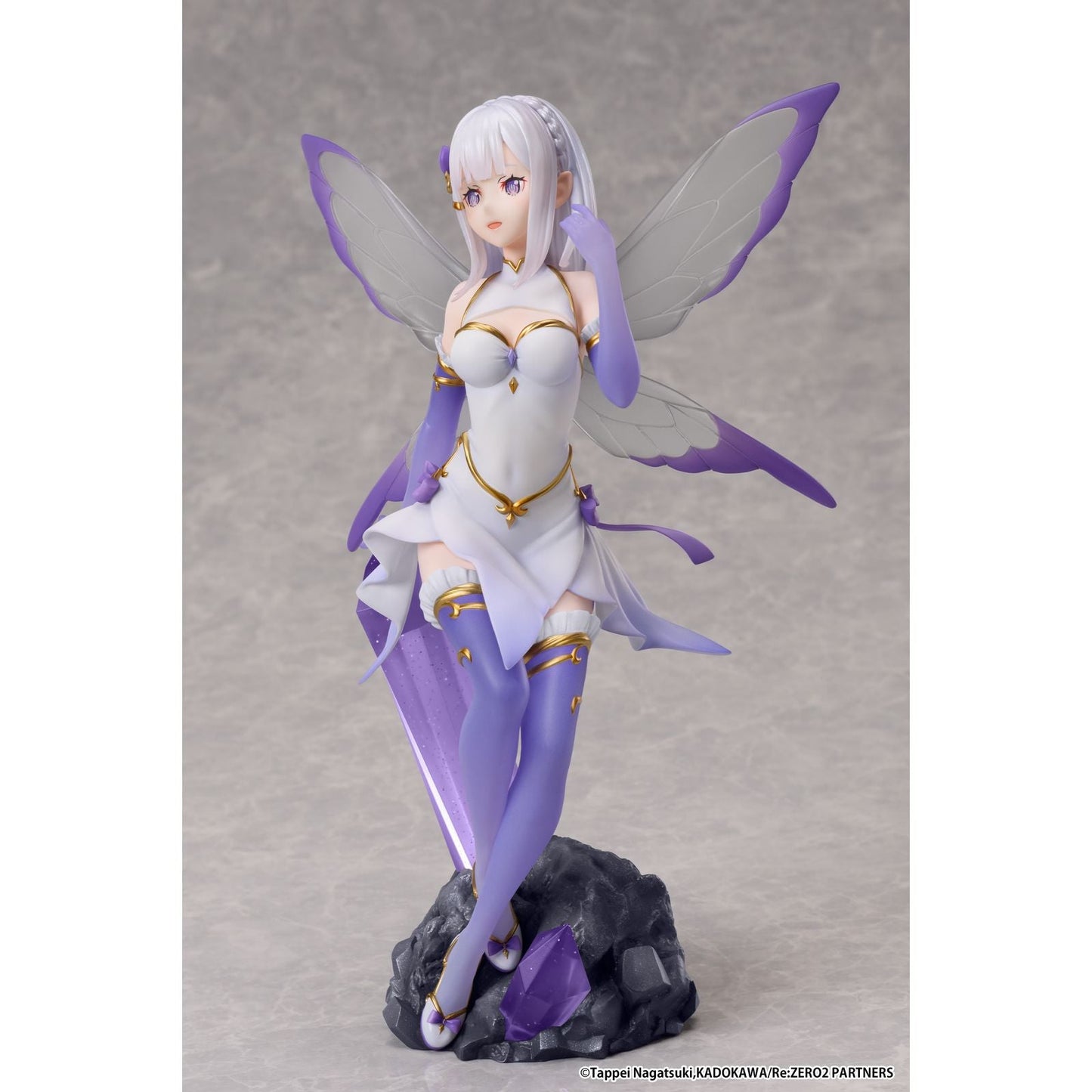 EMILIA JEWEL PRINCESS VER. STATUE 23 CM RE:ZERO STARTING LIFE IN ANOTHER WORLD 1/7 SCALE