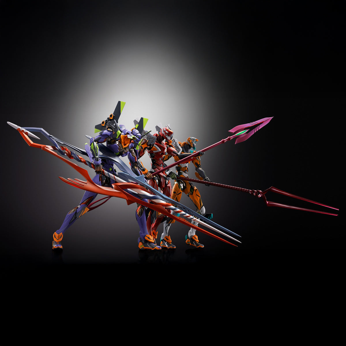 EVANGELION 01 TEST TYPE WITH THE SPEAR OF GAIUS FIGURA 22 CM EVANGELION 30TH ANNIVERSARY METAL BUILD