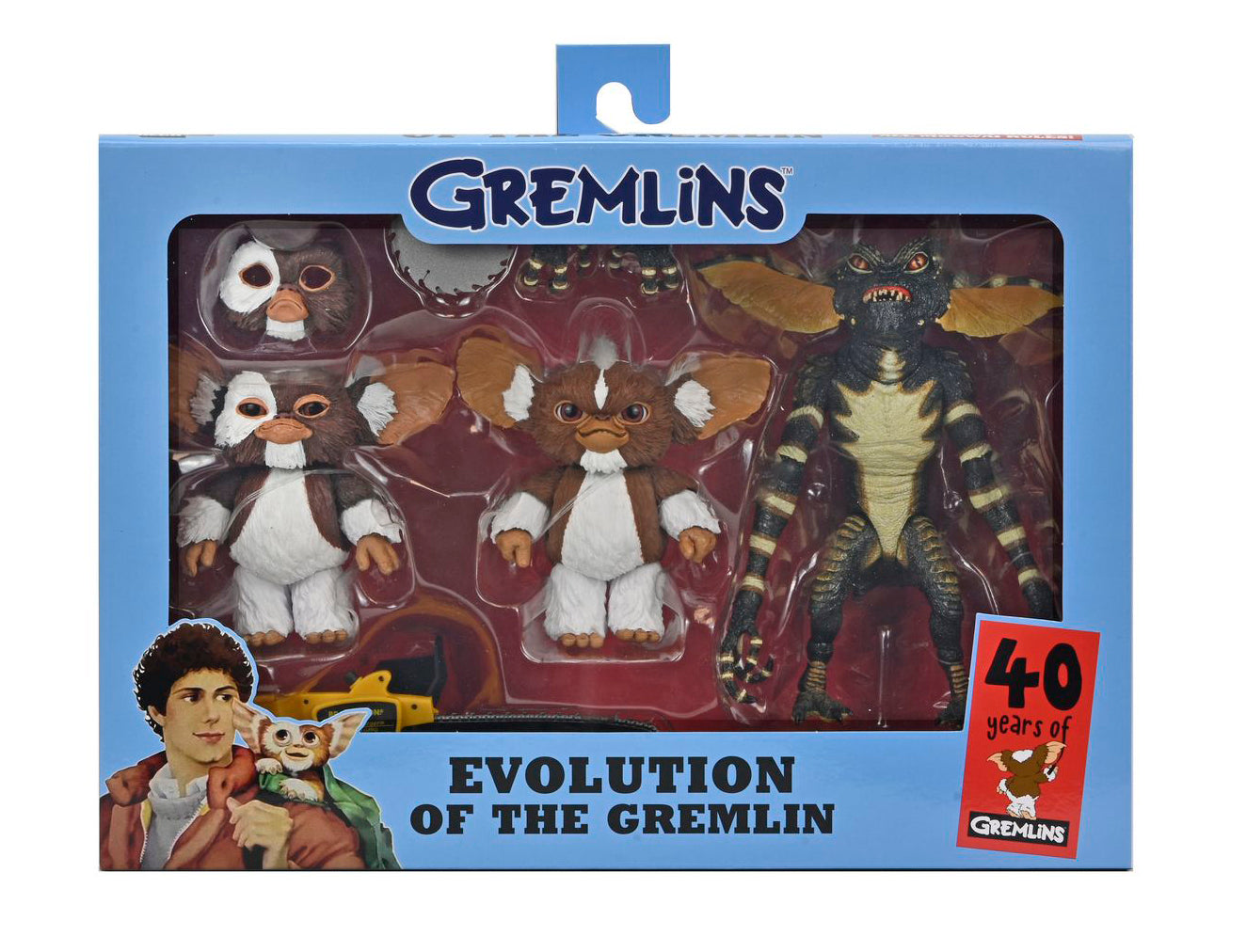 EVOLUTION OF THE GREMLIN 40TH ANNIVERSARY BOX SET 3 SCALE ACTION FIG. 18 CM GREMLINS