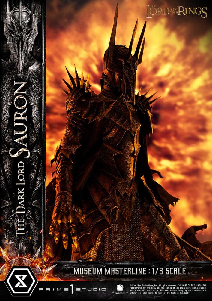 El Señor de los Anillos Estatua Museum Masterline Series 1/3 The Dark Lord Sauron 117 cm