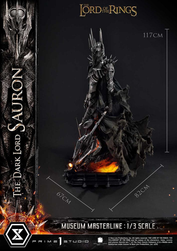 El Señor de los Anillos Estatua Museum Masterline Series 1/3 The Dark Lord Sauron 117 cm
