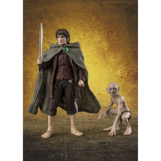 FRODO BAGGINS & GOLLUM FIGURAS 12 & 5 CM THE LORD OF THE RINGS: THE FELLOWSHIP OF THE RING SH FIGUARTS