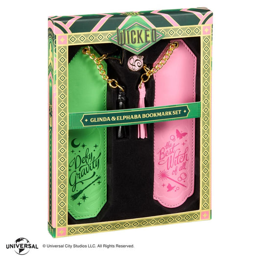 GLINDA & ELPHABA SET 2 MARCAPAGINAS 15 CM WICKED