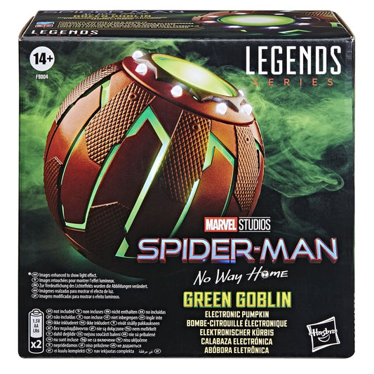 GREEN GOBLIN CALABAZA ELECTRONICA REPLICA 1:1 SPIDER-MAN: NO WAY HOME MARVEL LEGENDS SERIES