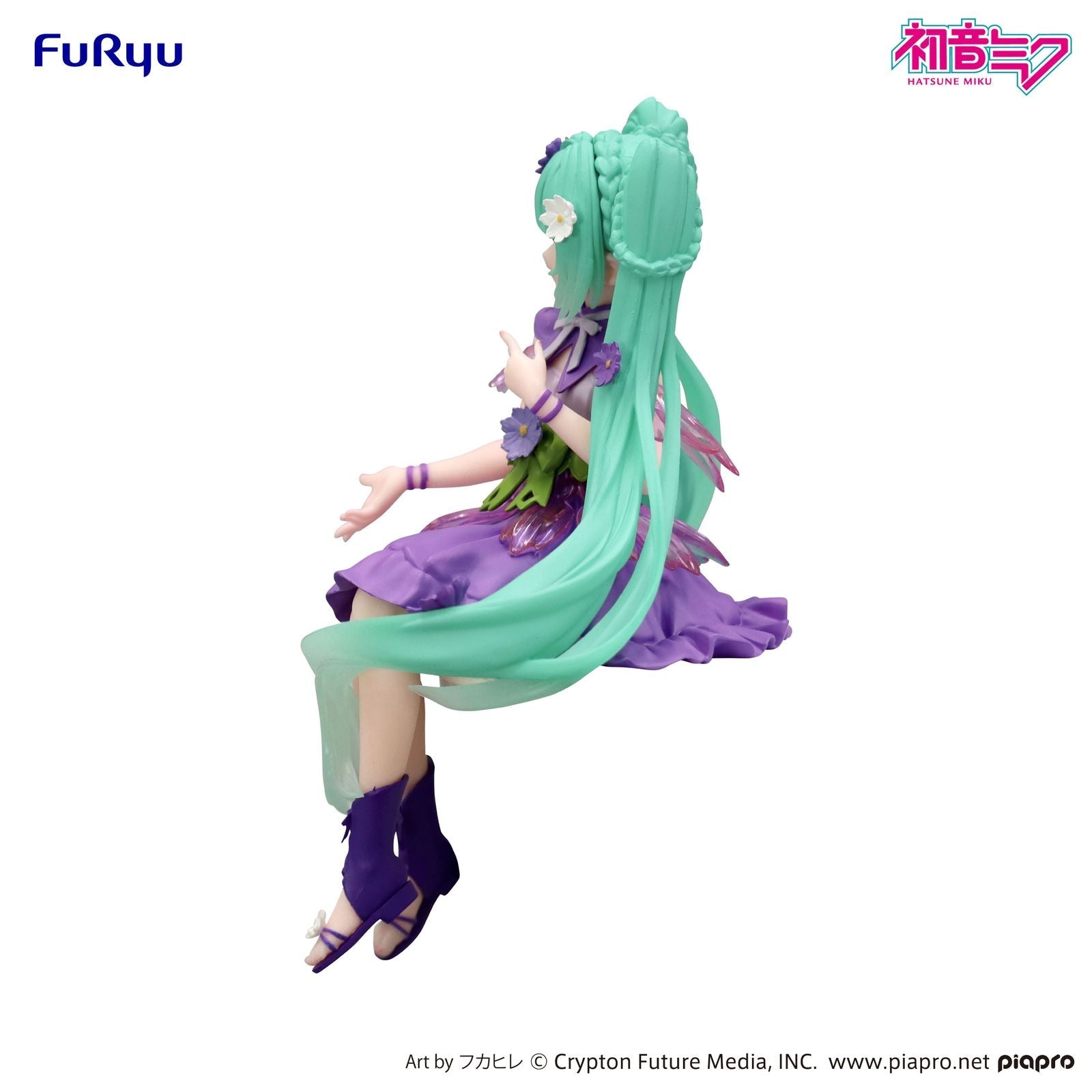 HATSUNE MIKU FLOWER FAIRY COSMOS PURPLE COLOR VERSION FIGURA 14 CM NOODLE STOPPER